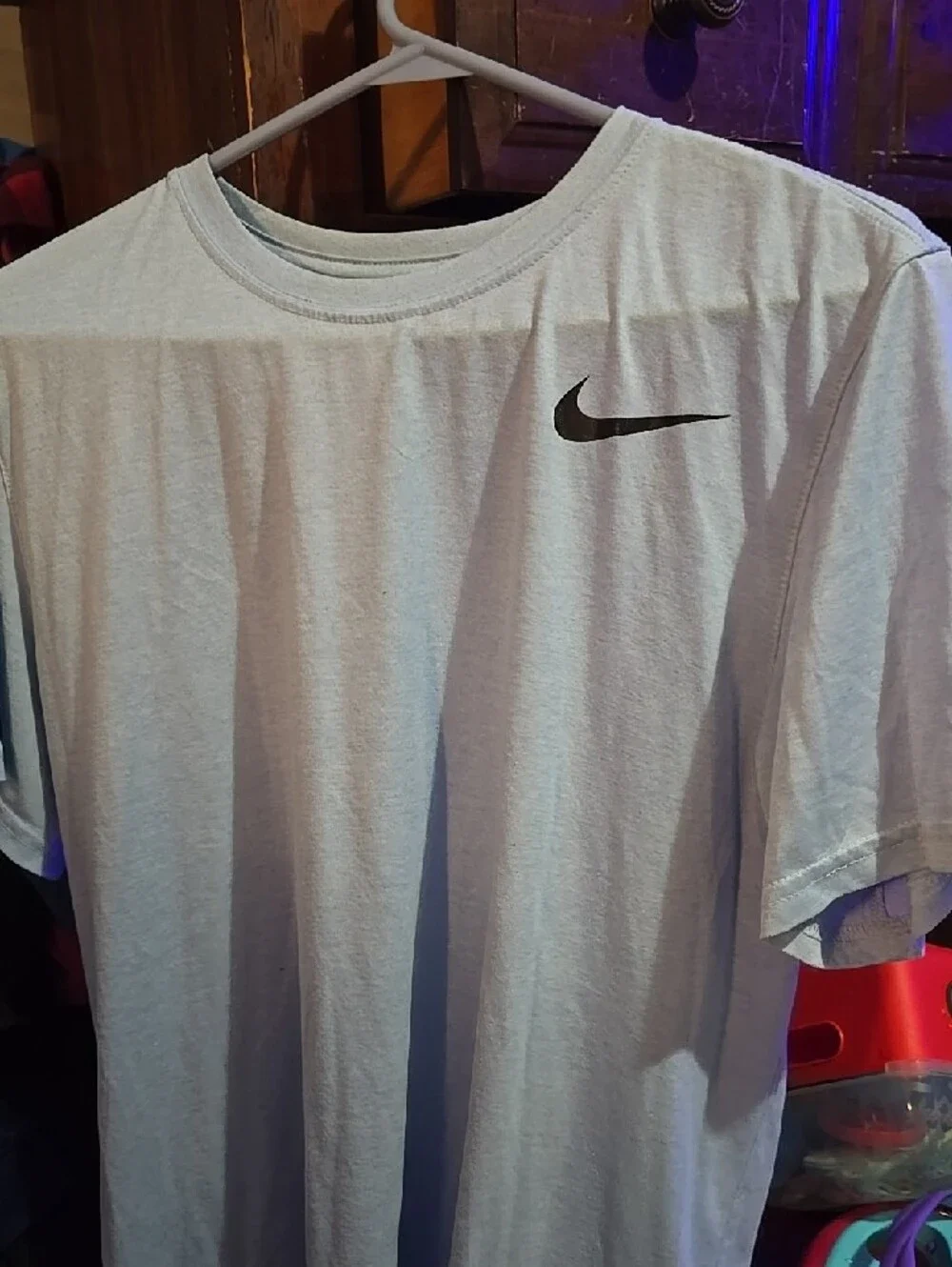 !!. Young Mens M  Light Blue Short-Sleeve Crewneck Tee